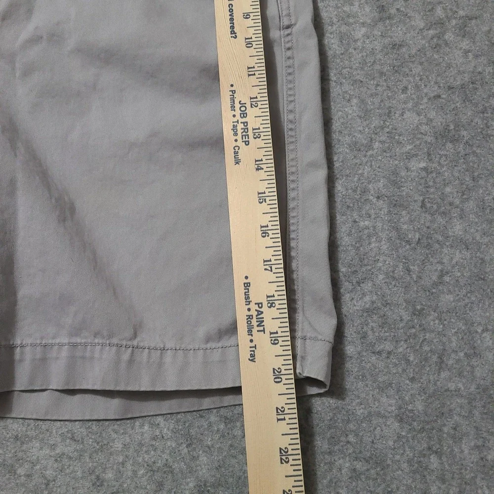 Polo Ralph Lauren Chino Shorts Mens 33 Grey Relaxed Fit Cotton Twill Pony Logo